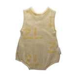Ziggy Lou Cream Knit Playsuit