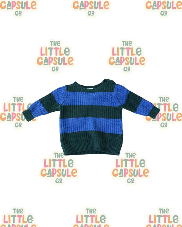 Seed Striped Cotton Jumper