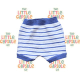 Mayoral Blue Stripe Knit Set with Teddy Bear