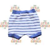 Mayoral Blue Stripe Knit Set with Teddy Bear