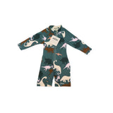 Bencer & Hazelnut Green Dino One-Piece Swim