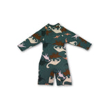 Bencer & Hazelnut Green Dino One-Piece Swim