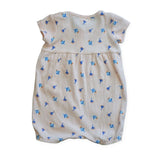 Wilson & Frenchy Pink Floral Ribbed Cotton Playsuit