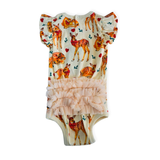 Rock Your Baby Deer & Love Heart Cotton Frill Bodysuit