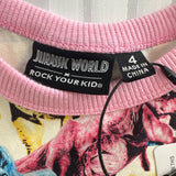 Rock Your Baby Pink Jurassic World T-Rex Cotton Playsuit