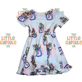 Cheeky Chickadee Koala & Seahorse Dress