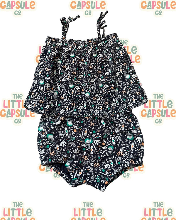 Sprout Navy Blue Beach Cami & Shorts Set