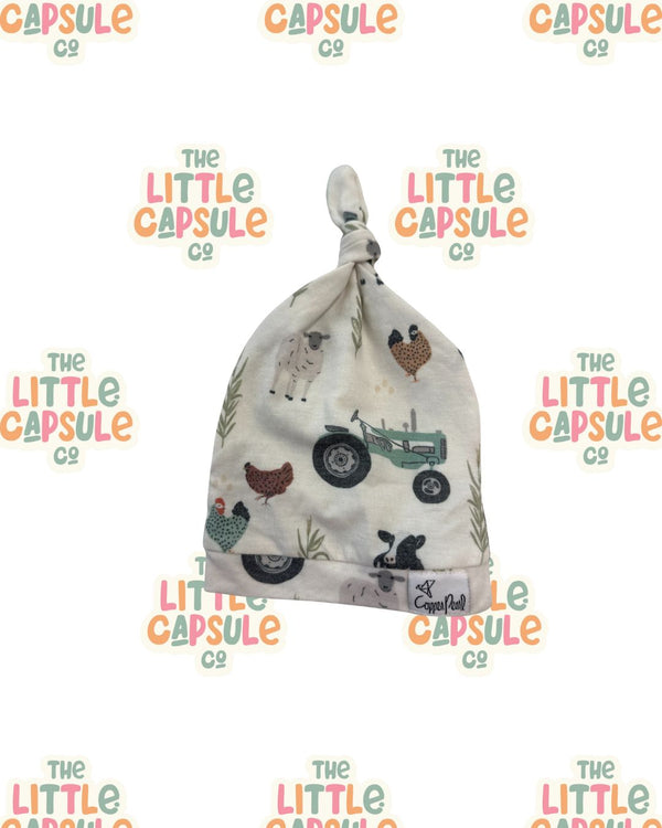 Copper Pearl Knot Beanie