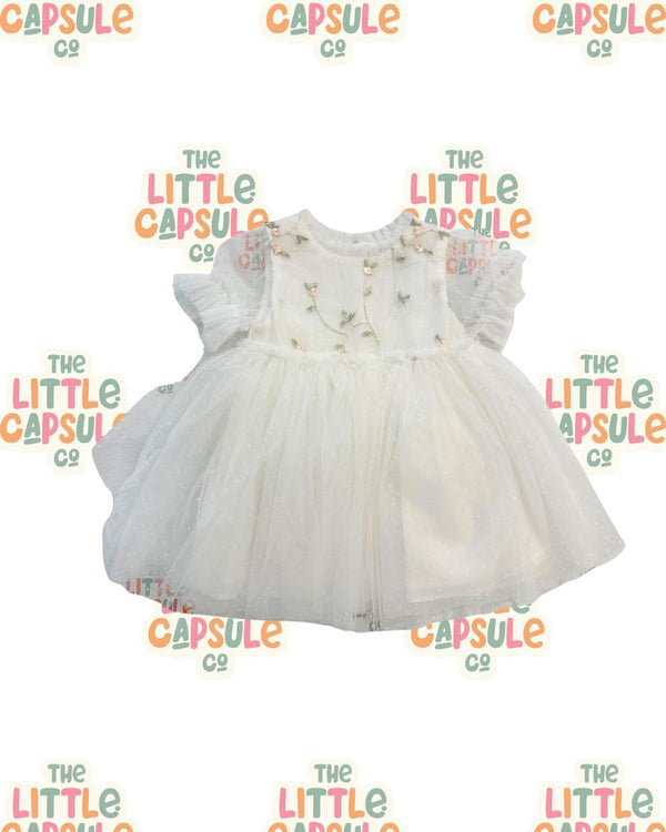 Bebe White Floral Dress