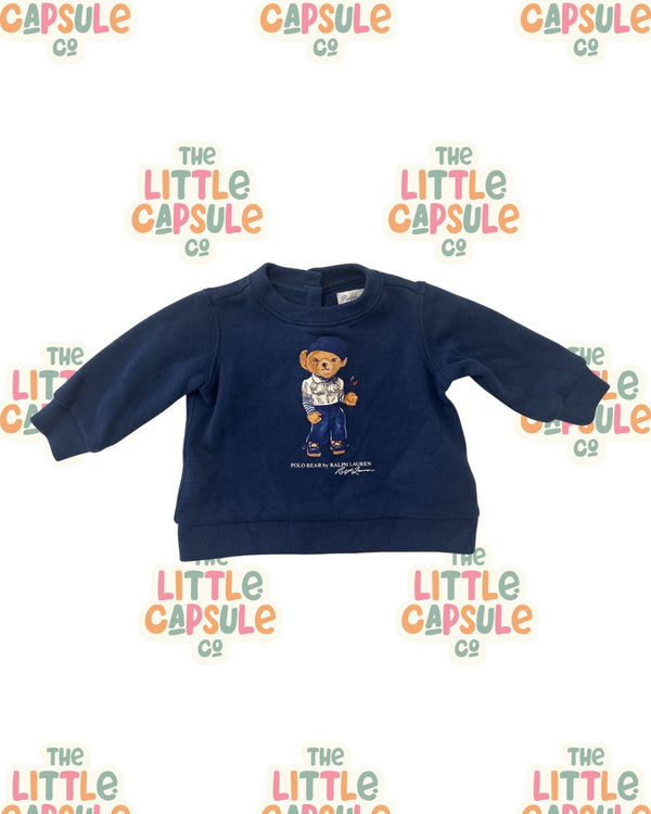 Ralph Lauren Navy Bear Jumper