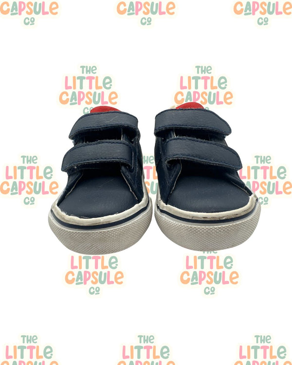 Polo Navy Blue Leather Street Shoes