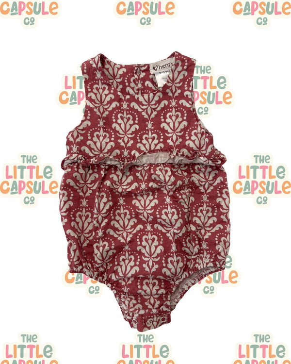 Love Henry Light Burgundy Playsuit