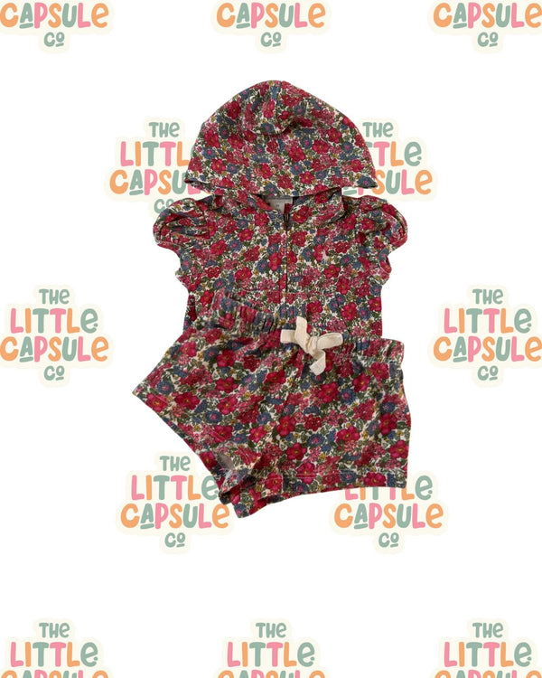Ralph Lauren Floral Hoodie & Shorts Set