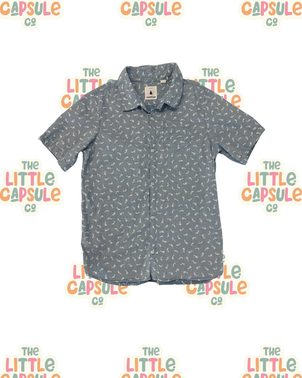 Country Road fish Blue Shirt