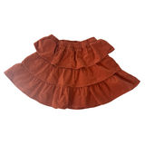 Seed Burnt Orange Corduroy Skirt