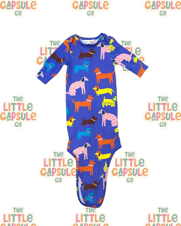 Gorman Kids Purple Dog Print Wrap