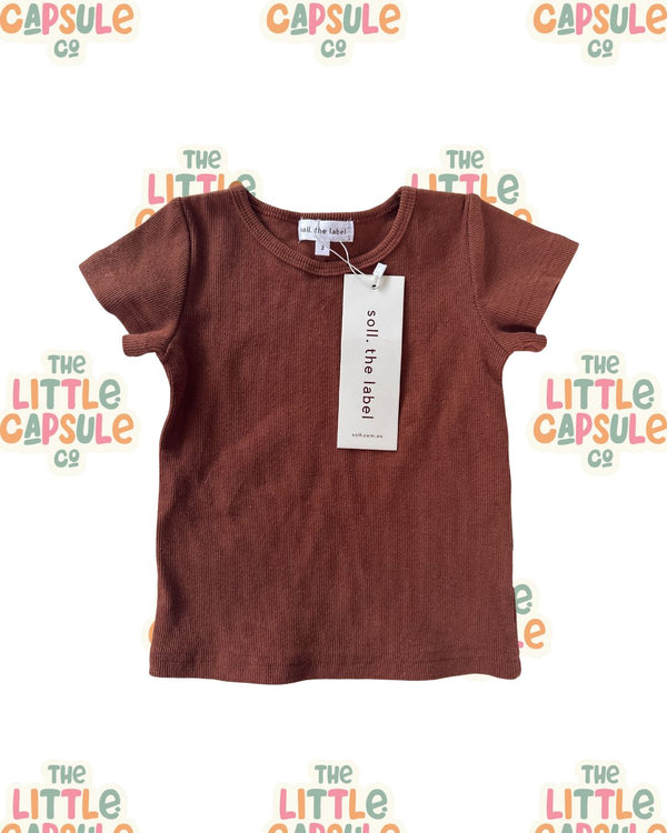 Soll The Label Brown Tee
