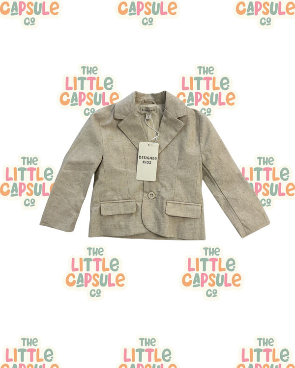 Designer Kids Linen Suit Jacket - - Multiple Size Options
