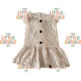 Nautica Pet Pink & White Stripe Top