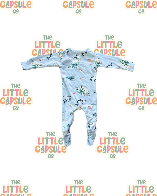 Snuggle Hunny Sea Romper