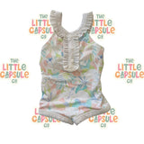 Janie and Jack Floral One Piece Swimmers