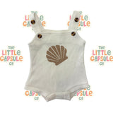 Mini Zali White Cotton Playsuit