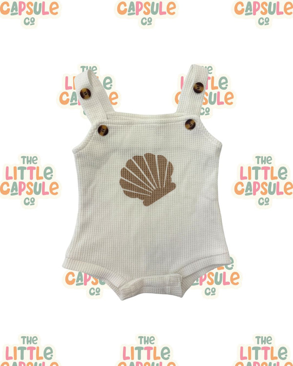 Mini Zali White Cotton Playsuit