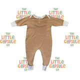 Piper Bug Caramel & Grey Romper