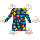 Minti Fun Shape Print Dress