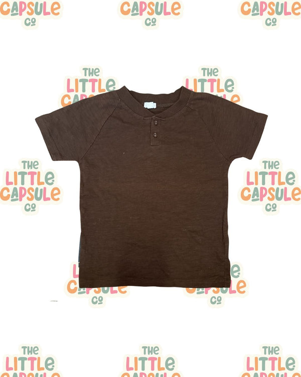 Jamie Kay Brown Cotton Shirt