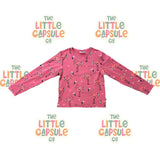 Minti Pink Flamingo Top