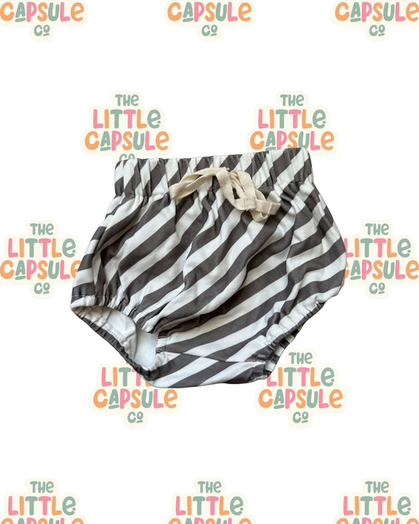 Bencer & Hazelnut Grey Stripe Bloomers