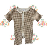 Mini Zali Checkered Playsuit