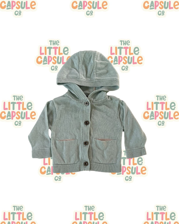 Burberry Sage Green Cardigan