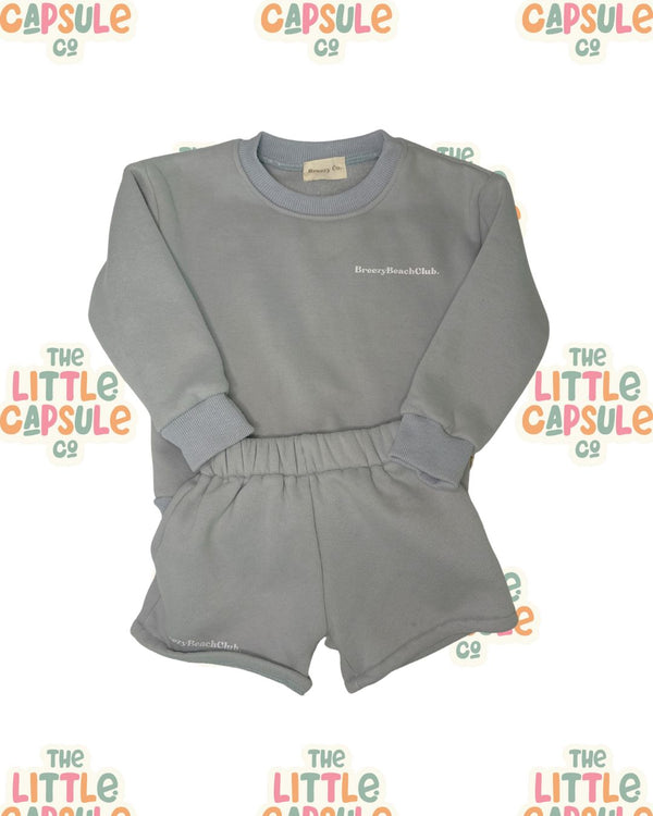 Breezy Co Fleece Jumper & Shorts Set