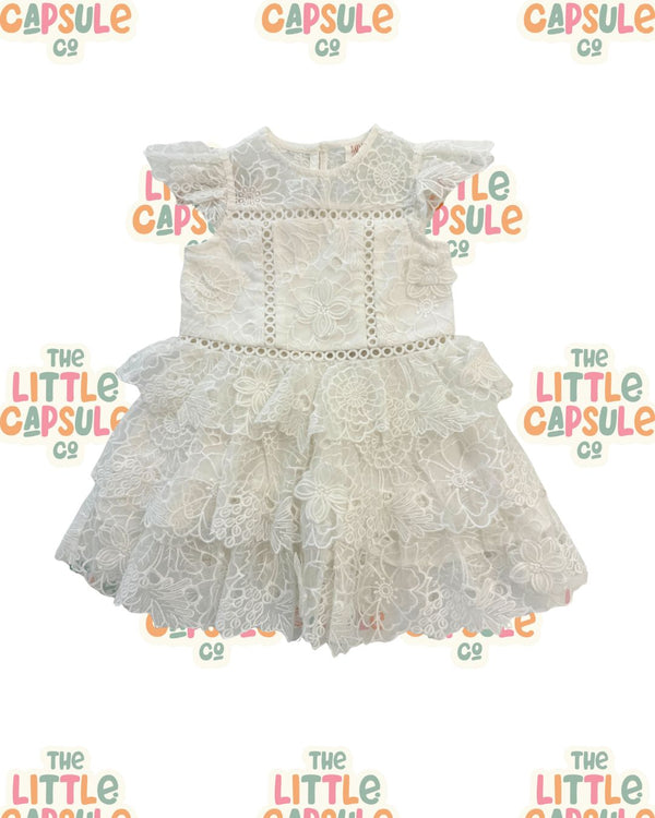 Marlo Baby White Lace Dress