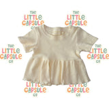 Bonnie & Harlo Cotton Rib Top & Short Set