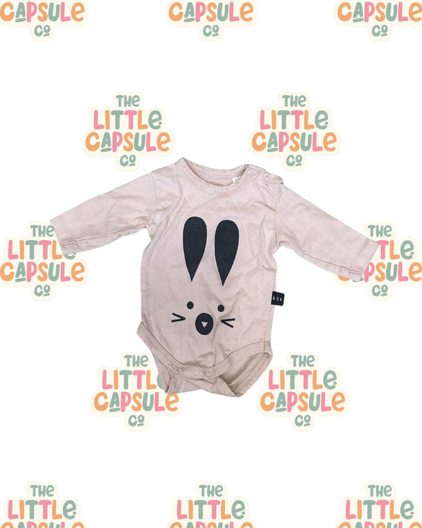 Huxbaby Bunny Long Sleeve Bodysuit