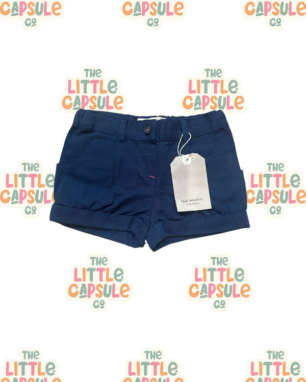 Zara Navy Shorts