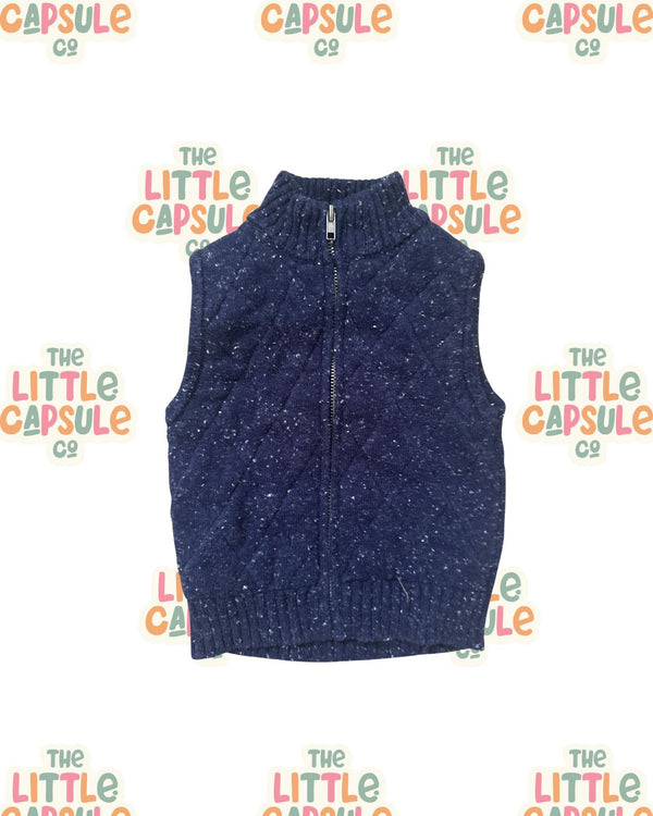 Wilson + Frenchy Blue Fleck Vest
