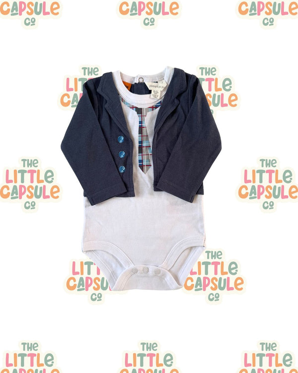 Pumpkin Patch Jacket & Tie Bodysuit