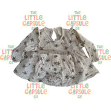 Rylee + Cru Star Print Dress & Bloomers Set