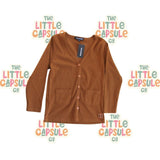 Beau Hudson Mustard Cotton Cardigan