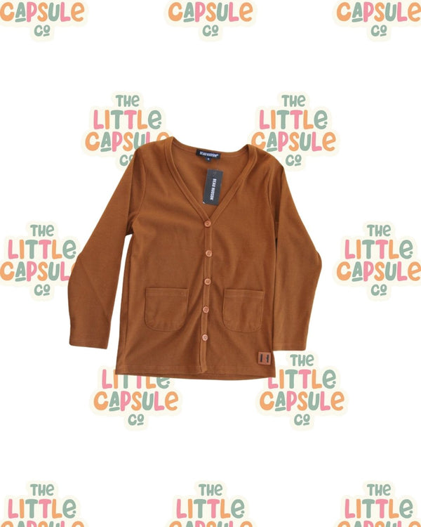 Beau Hudson Mustard Cotton Cardigan