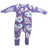 Bonds Purple Floral Wondersuit