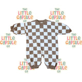 Cinnamon Baby Check Romper