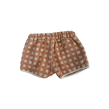 Miann & Co Cream & Brown Check Cotton Shorts