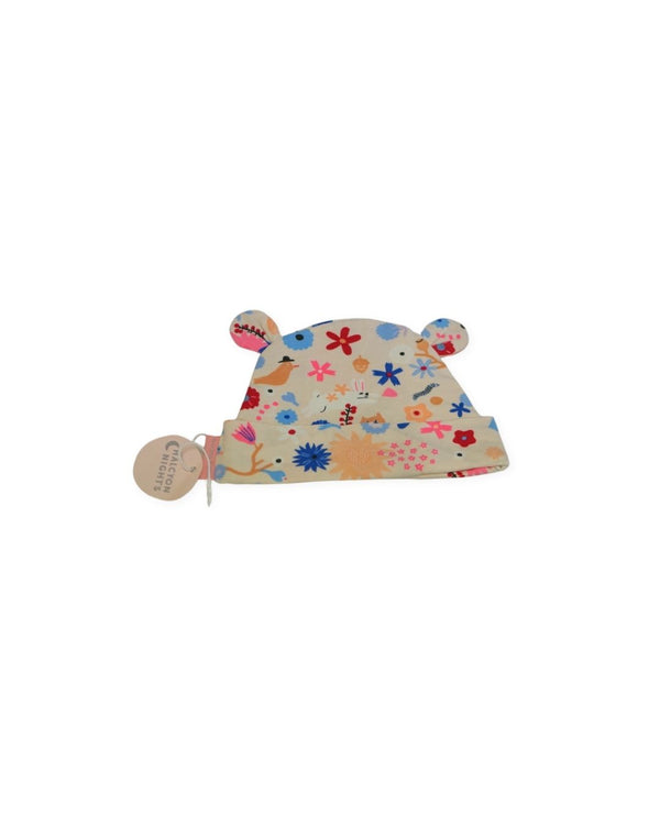 Halcyon Nights Floral Ears Cotton Beanie