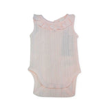 Bebe Light Pink Frill Collar Bodysuit