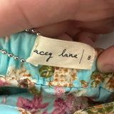 Lacey Lane Blue Floral Cotton Overalls